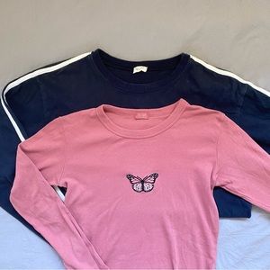 2 long sleeve shirts bundle